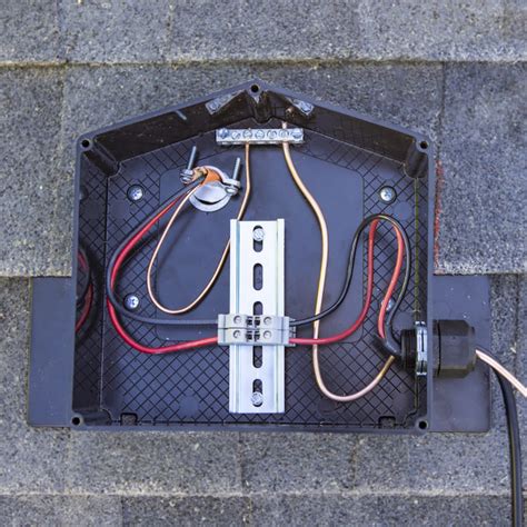 junction box metal roof|solar panel roof junction box.